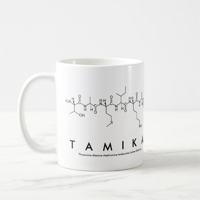 Tasse des Tamika-Peptids (Links)