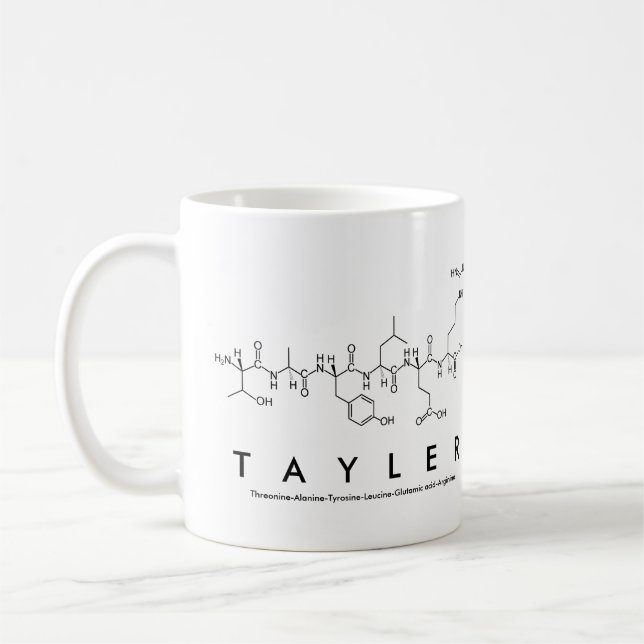 Tasse des Tayler Peptids (Links)