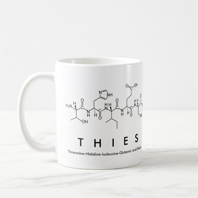 Tasse des Thies-Peptids (Links)