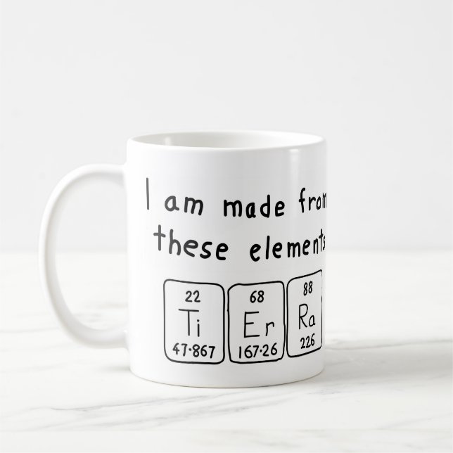 Tasse des Tierra-Periodennamens (Links)