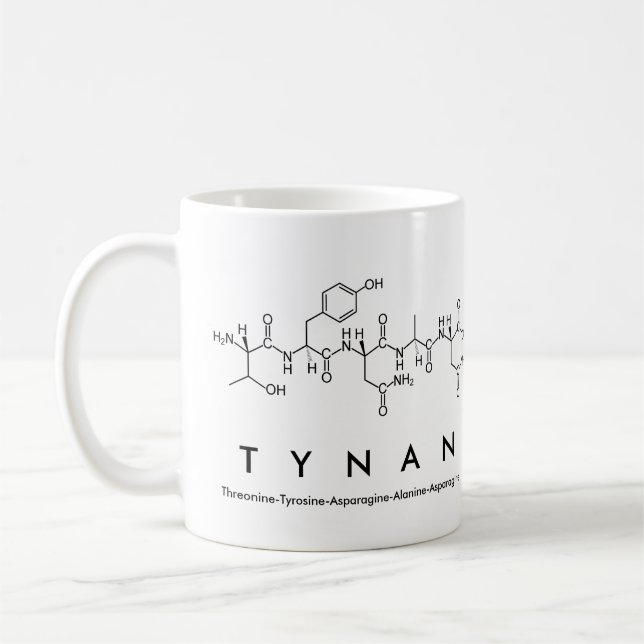 Tasse des Tynan-Peptids (Links)