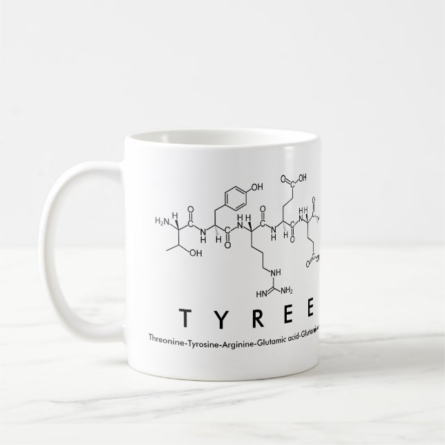 Tasse des Tyree-Peptids (Links)