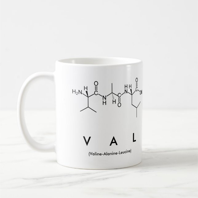Tasse des Val Peptids (Links)