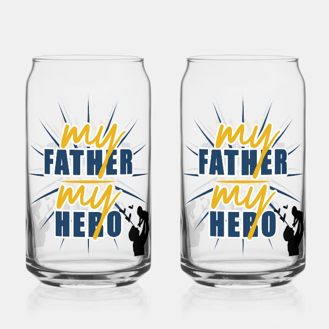 "Tasse des Vaters" Dosenglas (Vorderseite)