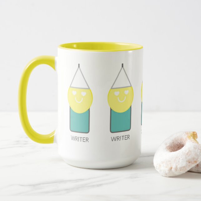 Tasse des Verfassers der Stellungnahme von Adiela  (Mit Donut)