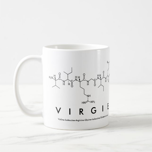 Tasse des Virgie-Peptids (Links)