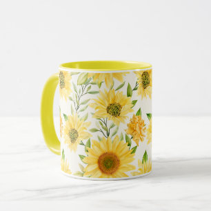 Tasse des weiblichen Blumenmusters