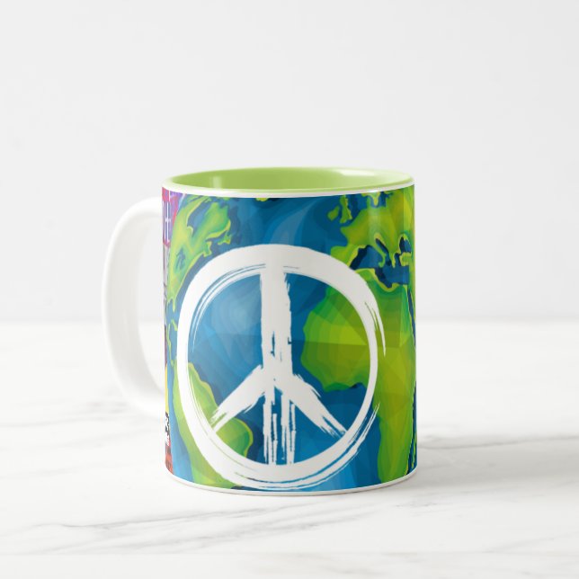 Tasse des Weltfriedens (Vorderseite Links)