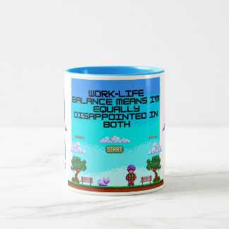 Tasse des Work-Life-Balance-Spaßes | Office Sarcas