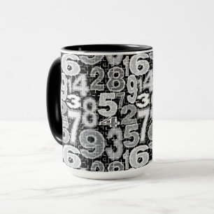 Tasse des Zahlenmusters
