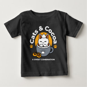 Tasse-Design für Ferien mit gemütlichen Cat- und P Baby T-shirt