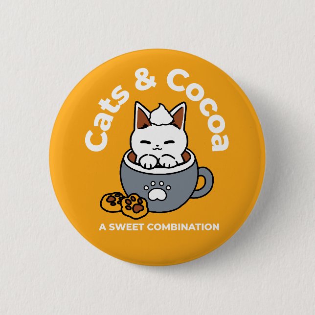 Tasse-Design für Ferien mit gemütlichen Cat- und P Button (Vorderseite)