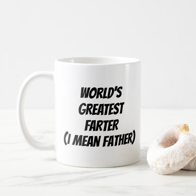 Tasse "Die größte Farter der Welt (Vater)" (Mit Donut)