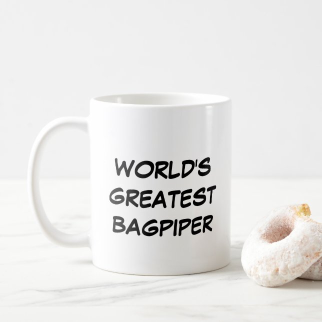 Tasse "Die größten Bagpiper der Welt" (Mit Donut)