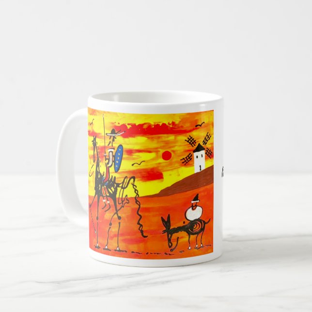 Tasse Don Quijote (Vorderseite Links)