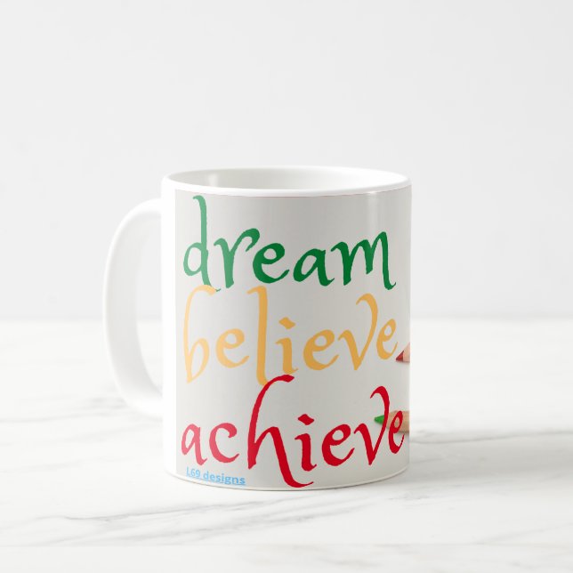 Tasse "DREAM, GLAUBEN..." (Vorderseite Links)