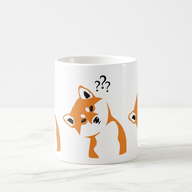 Tasse dudoso. Shiba inu (Mittel)