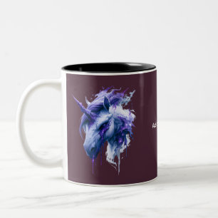 Tasse Dunkle Fantasy Einhorn Kaffee