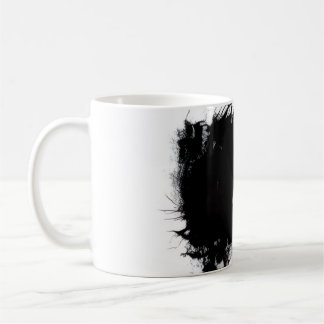 Tasse Edgy Black Ink Splatter Abstract Grunge Des