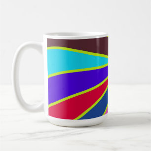 Tasse, Ein lebendiges, farbenfrohes Regenbogenstre Kaffeetasse
