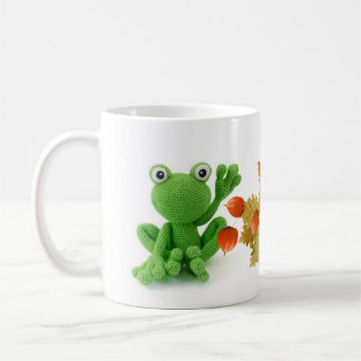 Tasse eines sehr grünen Froschs von crochet