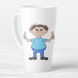 Tasse 'Einfach Lächeln' lächelnder Mann mit Daumen
