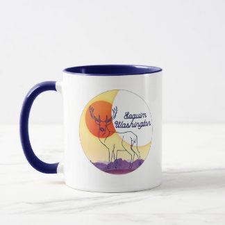 Tasse: Elche und Bergwelt - Sequim, WA Tasse