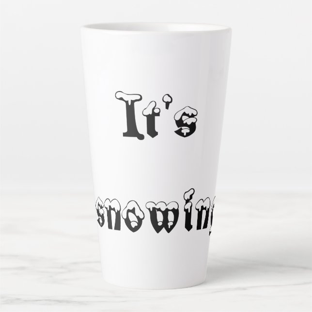 Tasse es schneit (Vorderseite)