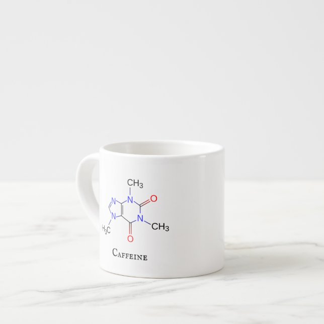 Tasse, Espresso, Koffein mit Embosse:  Espressotasse (Vorderseite Links)