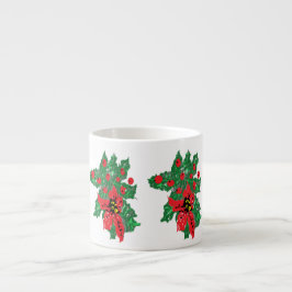 Tasse Espresso: Poinsettias