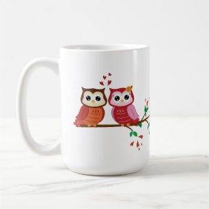 Tasse Eulen-Paarevalentines Tages