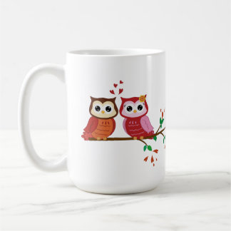 Tasse Eulen-Paarevalentines Tages