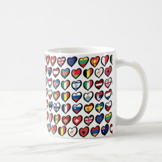 Tasse Eurovision Flags Accent Coffee Tasse 11oz