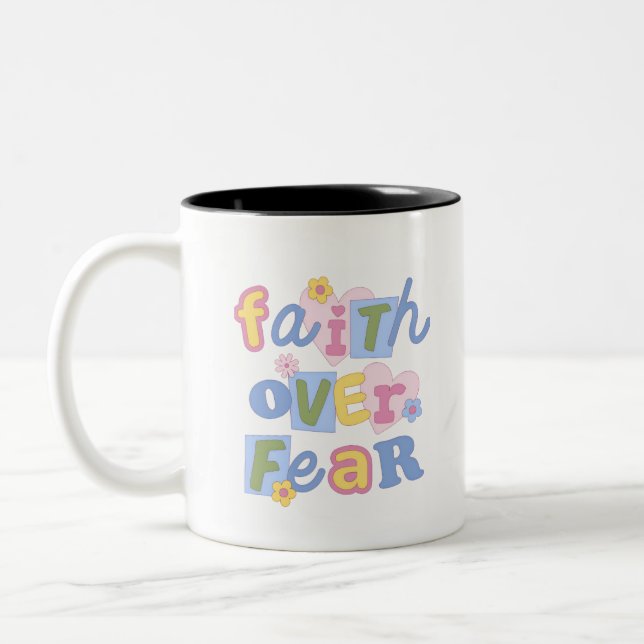 Tasse 'Faith Over Fear' 330ml (Links)