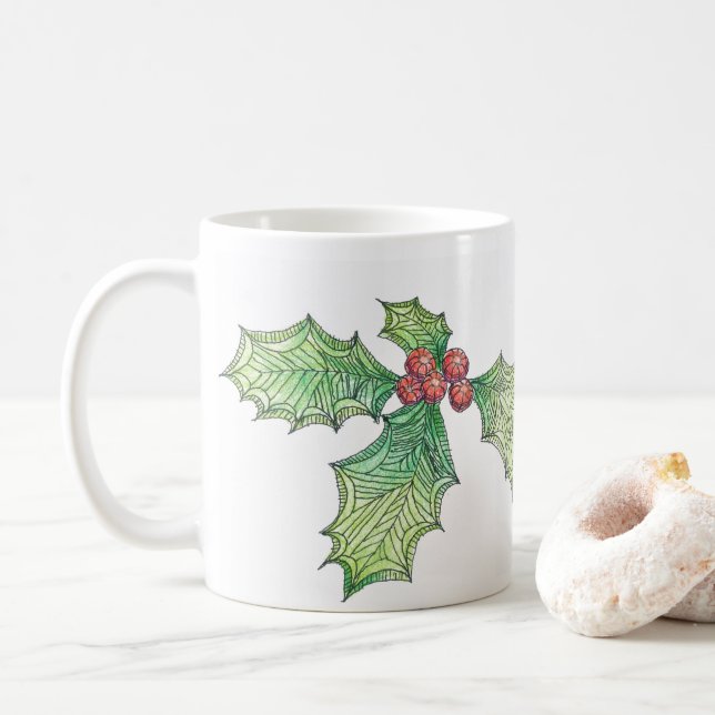 Tasse - Farbskizze (Mit Donut)