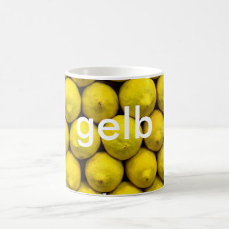 Tasse: färbt deutsches Gelb (gelb) Kaffeetasse