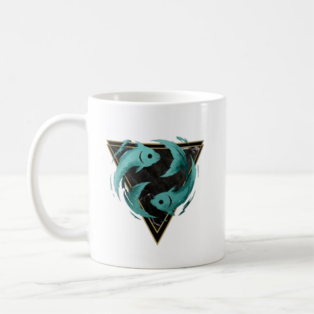 Tasse Fische Sternzeichen Geschenk Astrologie (Links)