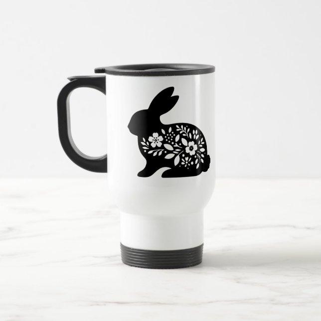 Tasse "Floral Rabbit - Niedlicher Sonnenkaffee" (Links)