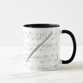 Tasse - Flöte mit Blattmusik