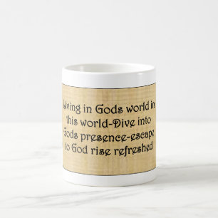 Tasse "Flucht vor Gott"