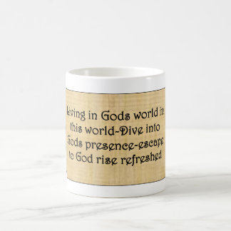 Tasse "Flucht vor Gott"