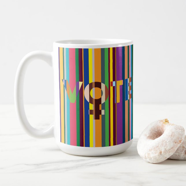 Tasse - "Frauen entscheiden (Abstimmung!)" (Mit Donut)