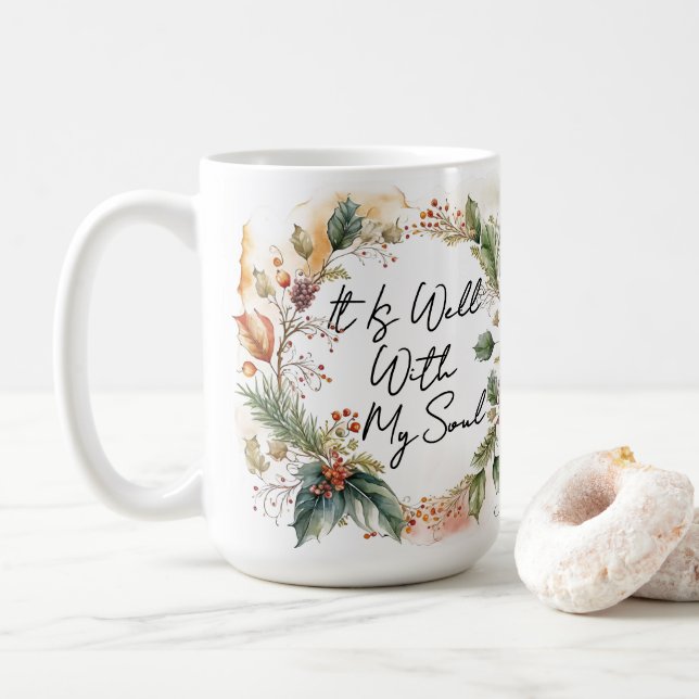 Tasse 'Friede Mit Meiner Seele' (Mit Donut)