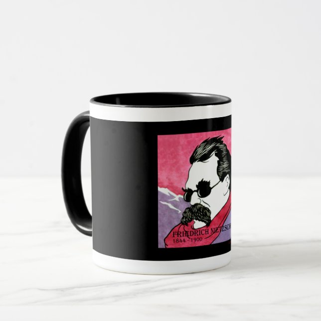 Tasse "Friedrich Nietzsche" (Vorderseite Links)