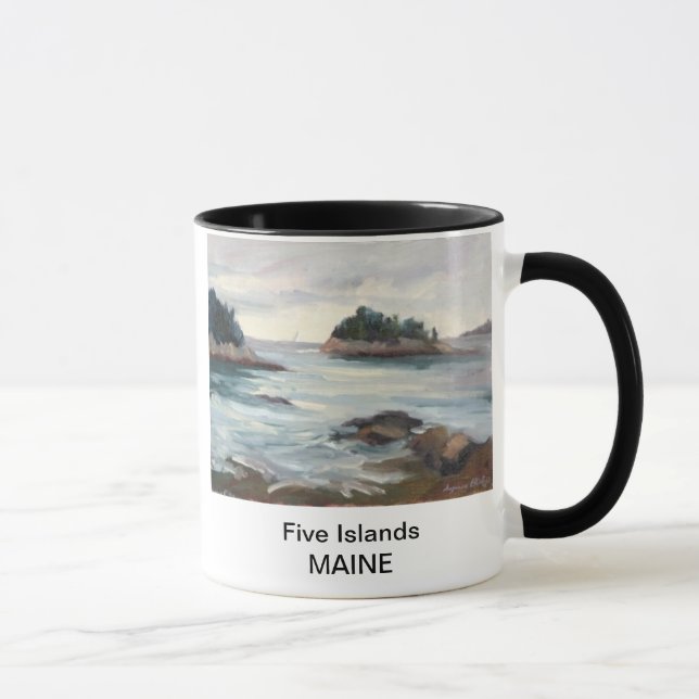 Tasse fünf Insel-, Maine (Rechts)