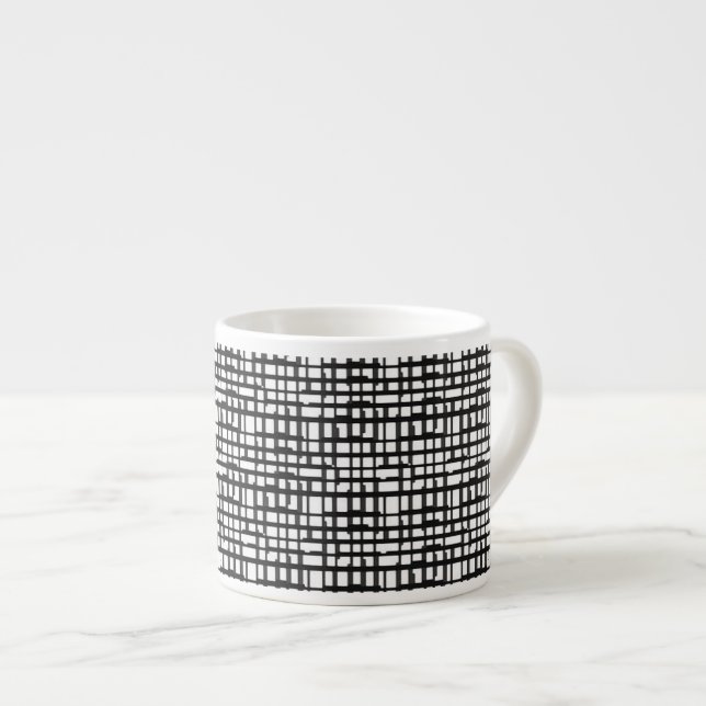Tasse für abstraktes optisches Gitter (Vorderseite Rechts)