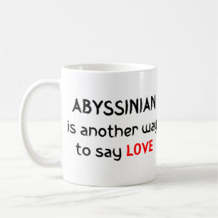 Tasse für abyssinische Liebe