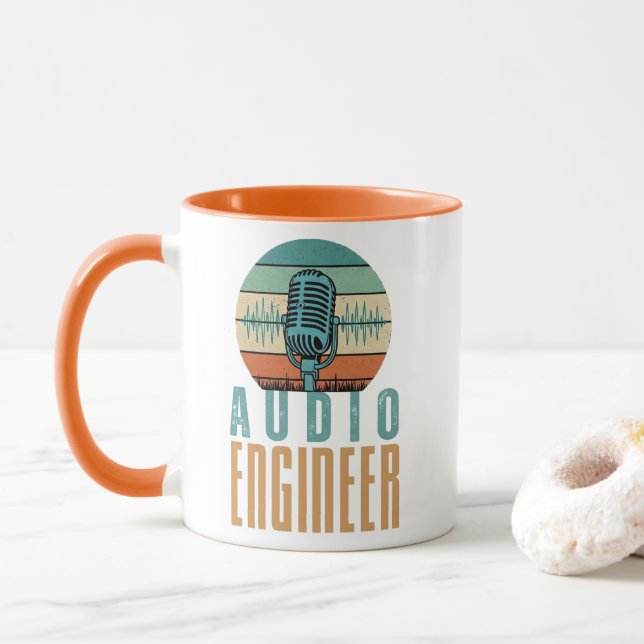 Tasse für Audioingenieure (Mit Donut)
