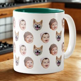 Tasse für BabyGesicht, für , 3 Fotos für die indi