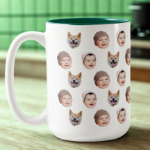 Tasse für BabyGesicht, für , 3 Fotos für die indi